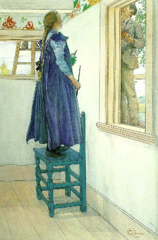 Carl Larsson suzanne och en ann china oil painting image